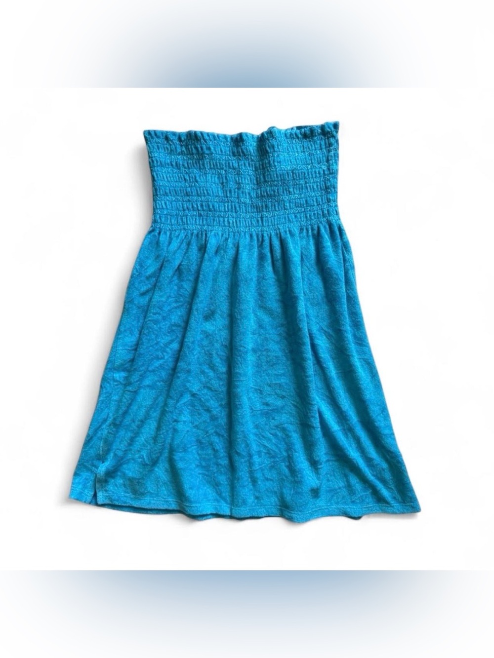 Y2K strapless swim cover dress